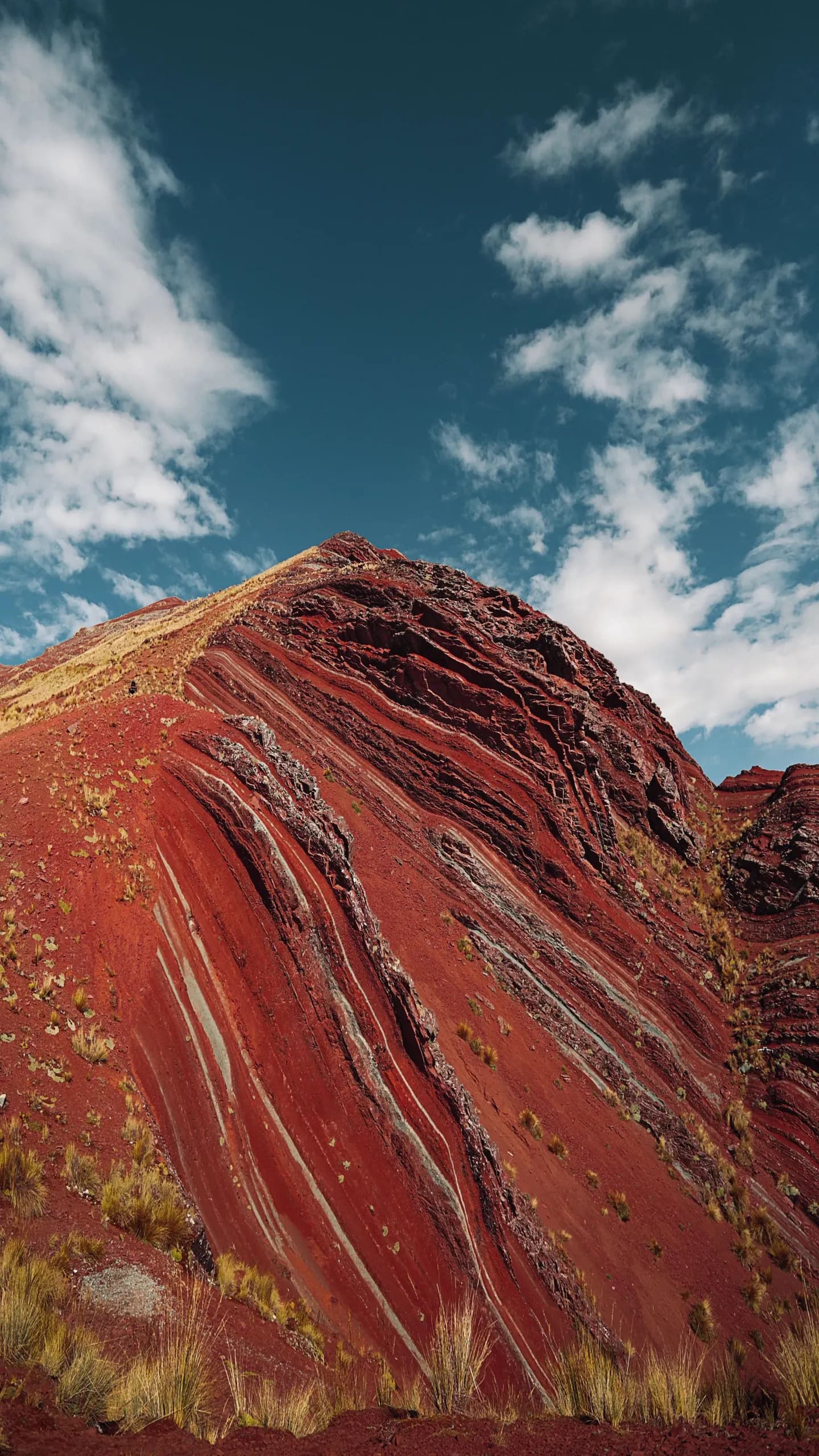 © hussein haidar salman · Pexels Colourful mountain slopes beneath a blue sky
